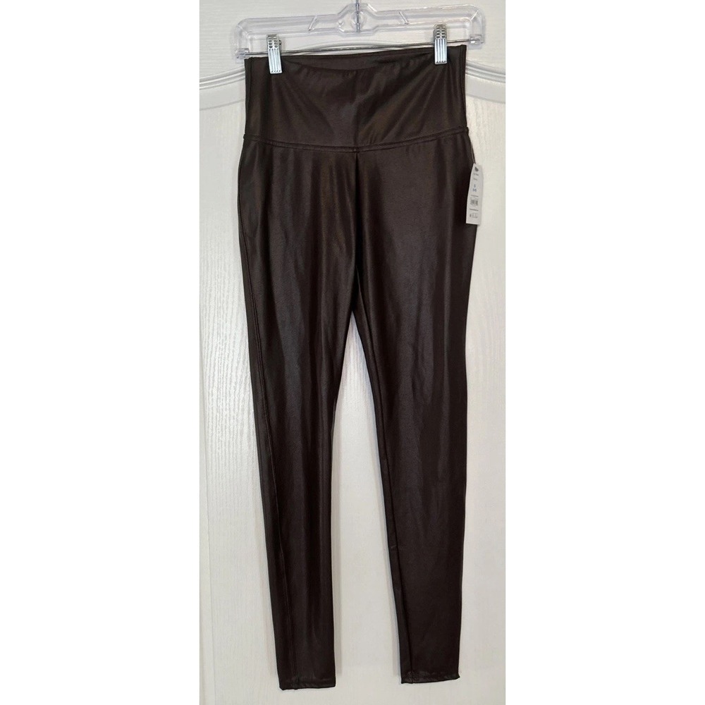 Time And Tru Skinny Faux Leather Leggings Brown Women’s Small (4-6) NWT
